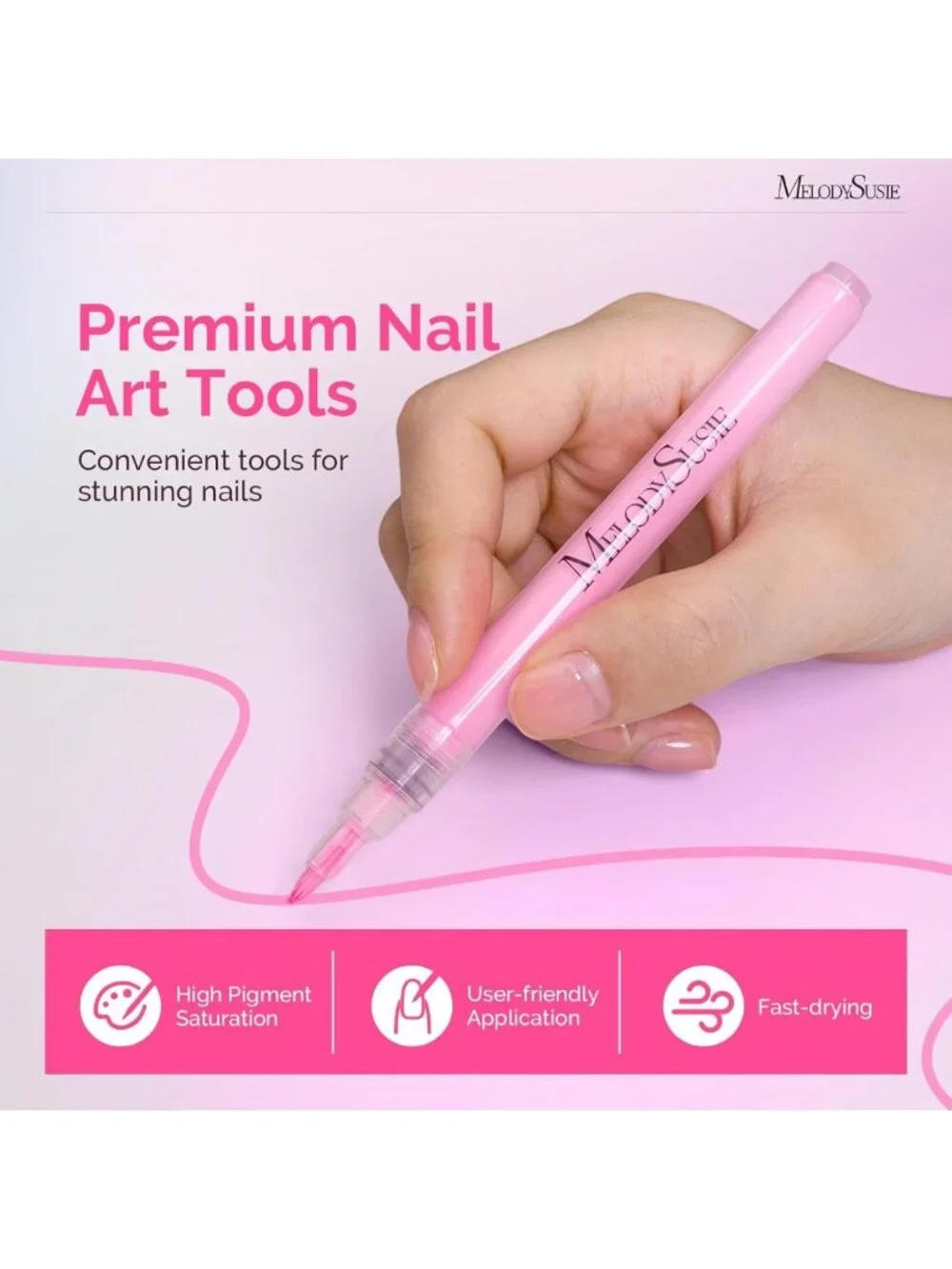 24 Color Nail Art Pens Set - 0.7MM Dotting Tools for DIY Manicure & Nail Design